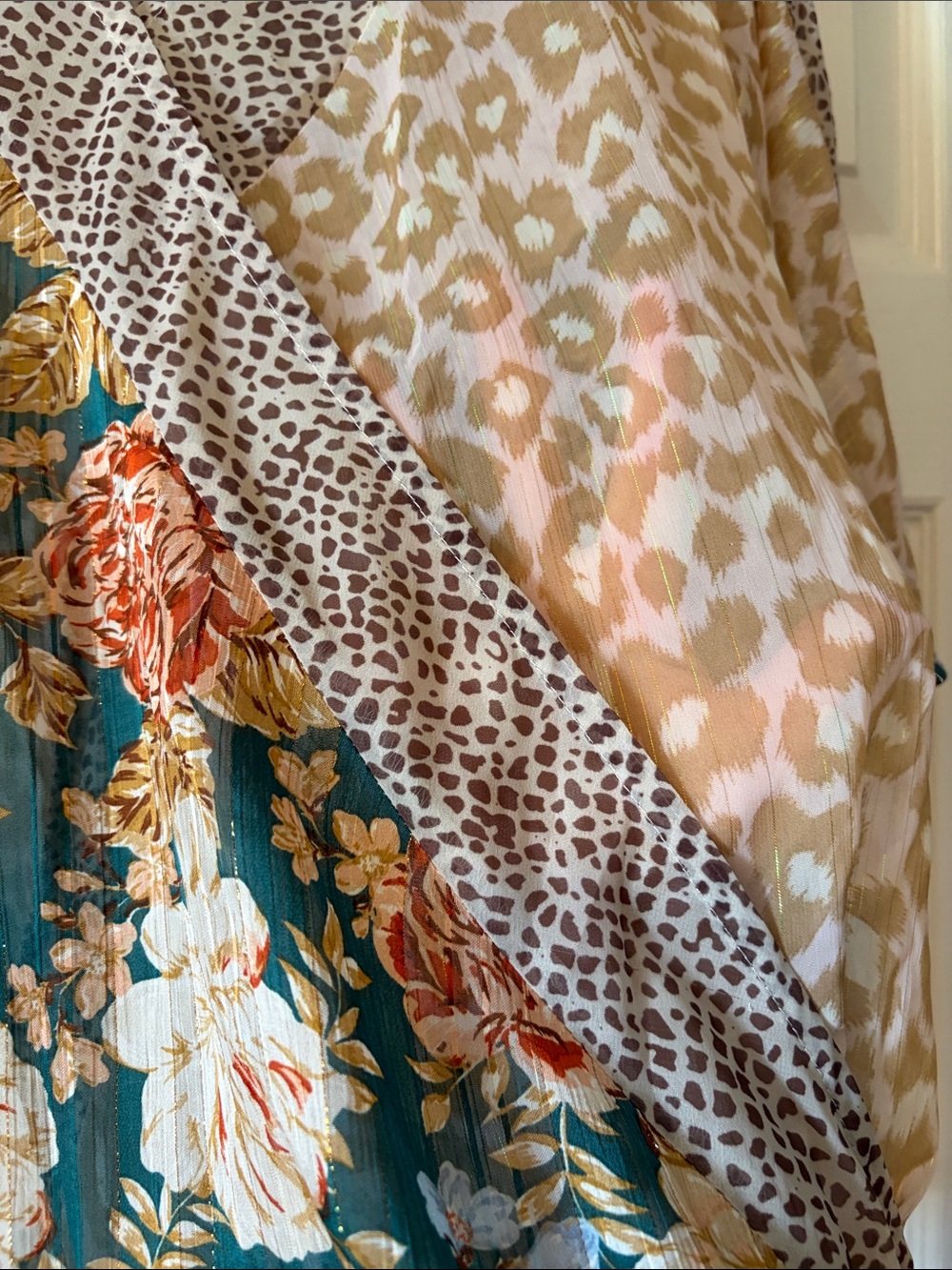 UMGEE chiffon shimmer wrap top - Picture 9 of 9